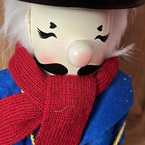 Christmas Scrooge or Caroler Wooden Nutcracker Shelf Sitter- Approx 5” by 15” - Picture 6 of 13